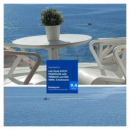 Olas Atico Penhouse With Terrace And Sea View, 2 Bedrooms Apartmán *