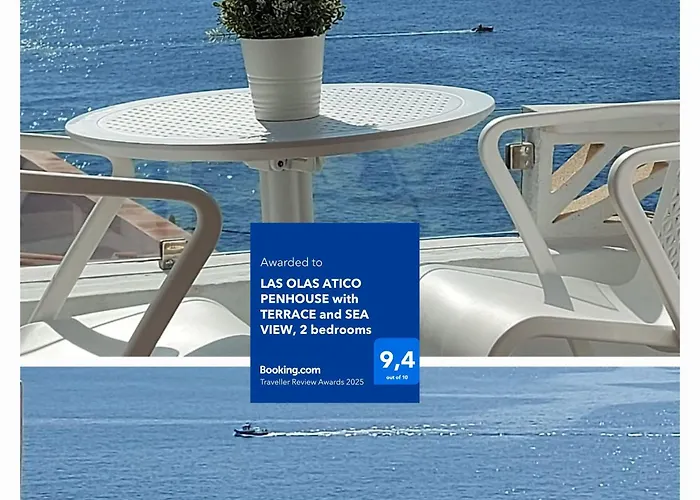 Olas Atico Penhouse With Terrace And Sea View, 2 Bedrooms Lejlighed *