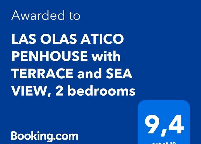 Olas Atico Penhouse With Terrace And Sea View, 2 Bedrooms Apartamento